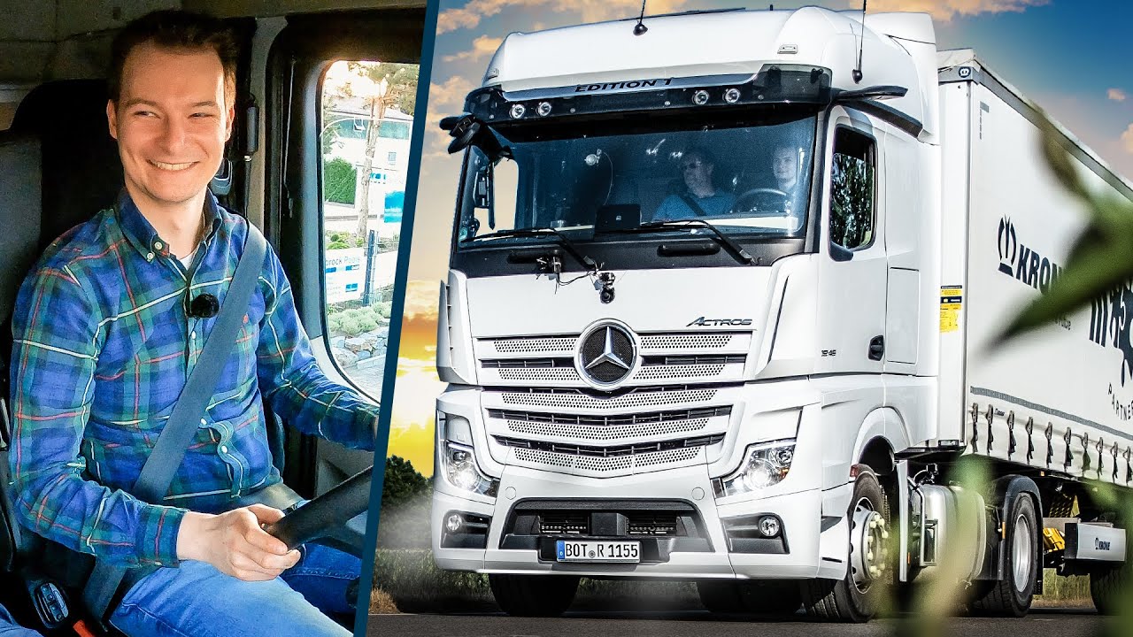 Erste Nachtfahrt im LKW: Kurze Autobahnauffahrt! Projekt LKW-Führerschein 2/2
