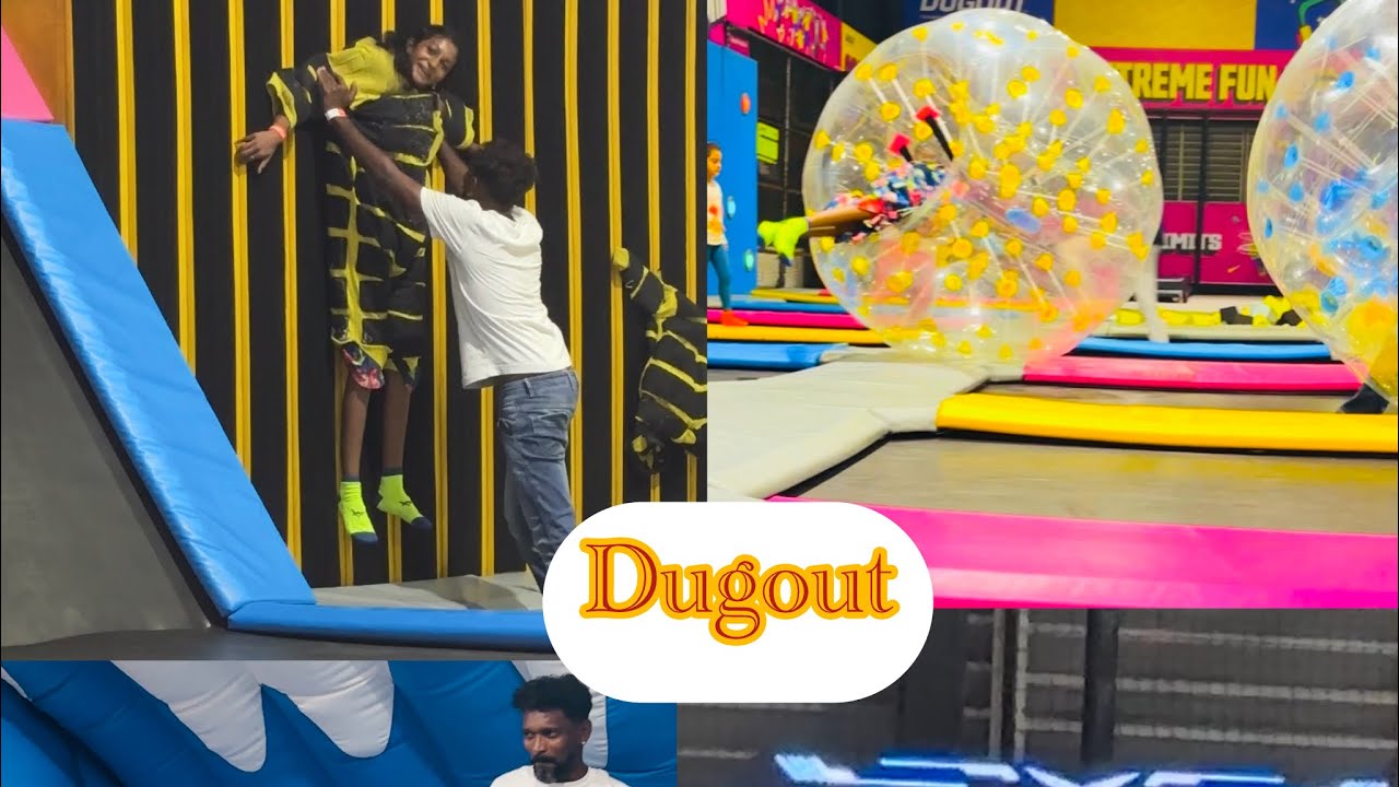 Dugout Trampoline 👫| Marina Mall# Vlog#Enjoyment# 🤩 Fun