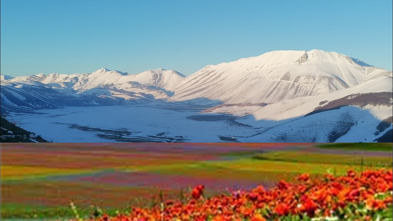 Monti Sibillini scialpinismo - la neve sulle più belle fioriture del mondo