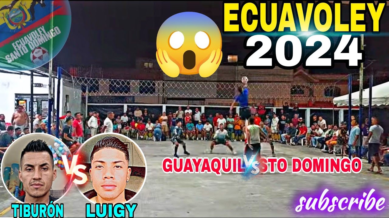 ECUAVOLEY Partidazo FULL ACCIÓN 2024 el GRAN TIBURÓN Vs LUIGI DE GUAYAQUIL #ecuavoleysantodomingo