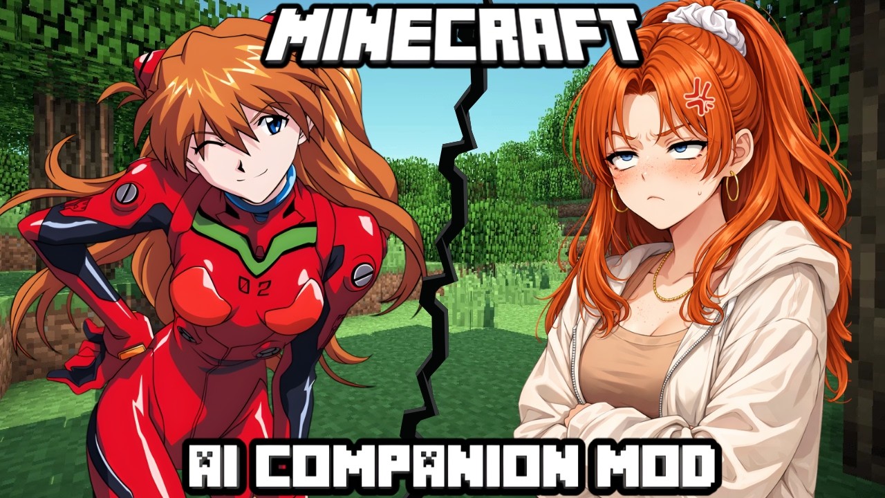 Я заставил свою жену поиграть в Minecraft с аниме-девушкой, управляемой искусственным интеллектом...