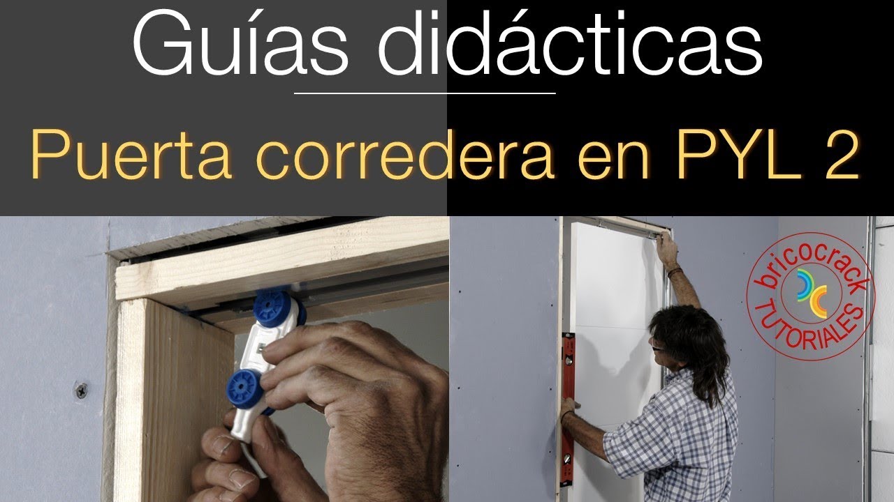 Instalar puerta corredera en un tabique de yeso laminado 2 (Bricocrack)