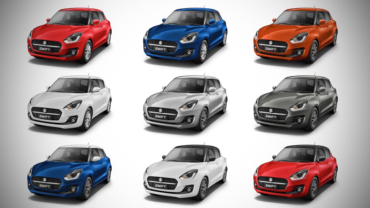 2021 Maruti Suzuki Swift ( Facelift) - All Colour Options - Images | AUTOBICS