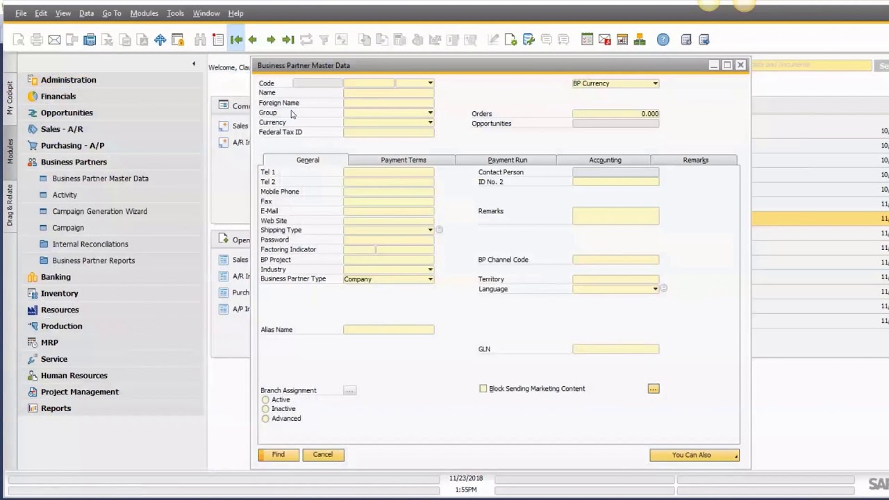 SAP Business One SQL Query Training SQL