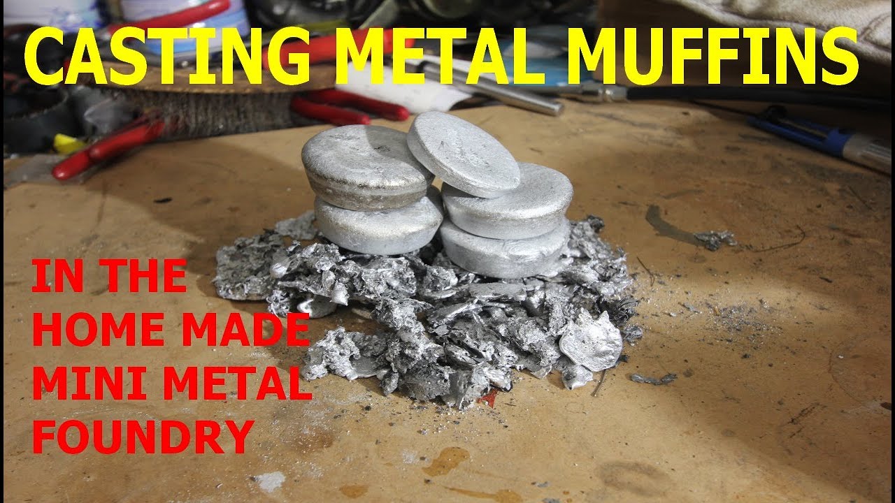 Casting Aluminium Ingots From Scrap With The Homemade Metal Foundry