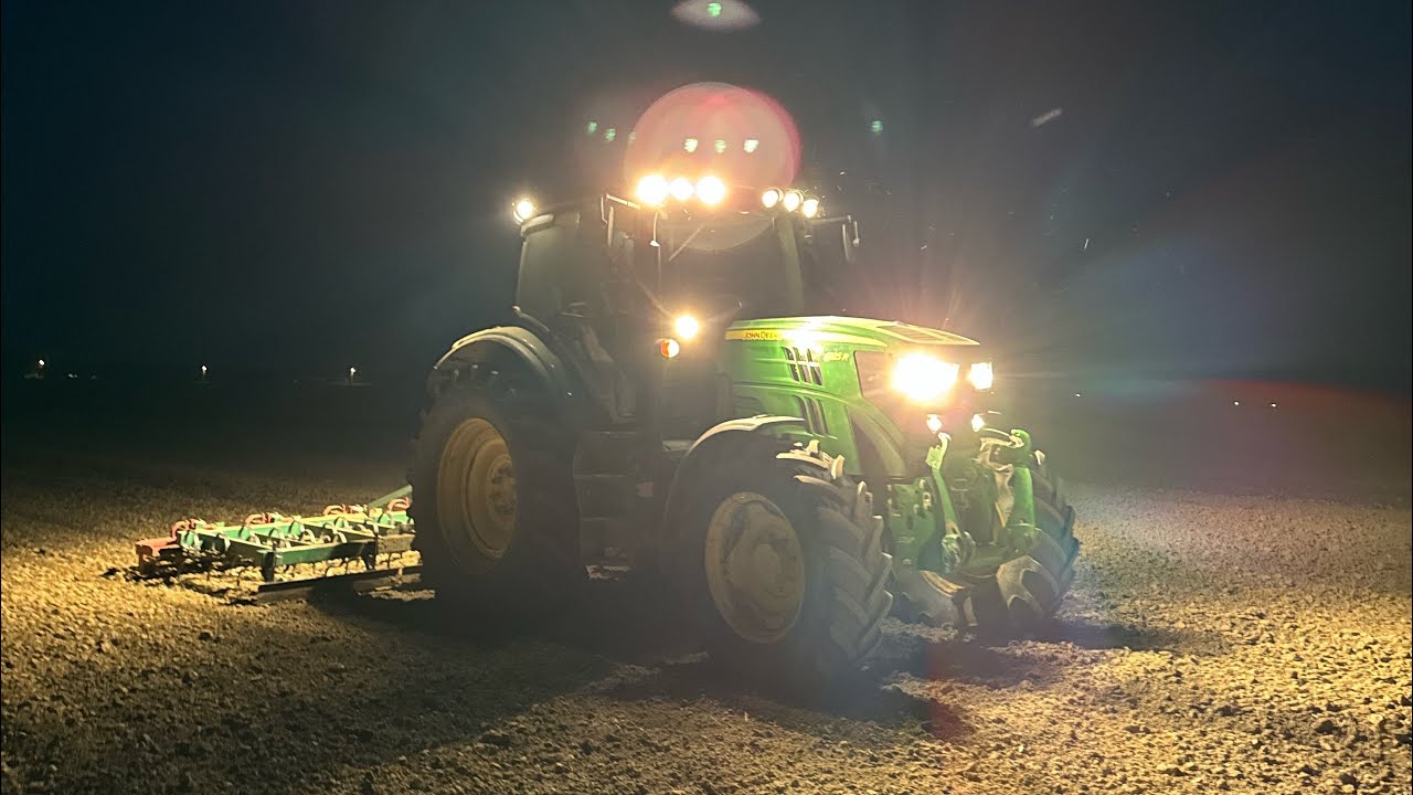 Žurba za sjetvu prije kiše do kasno u noć - John Deere 6125R & Jadranka 4,20m