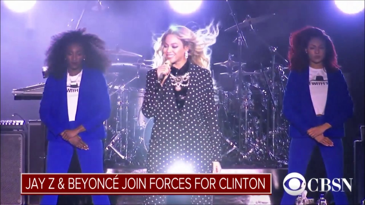 Beyonc&eacute; Formation Live Hillary's Event Get Out and Vote