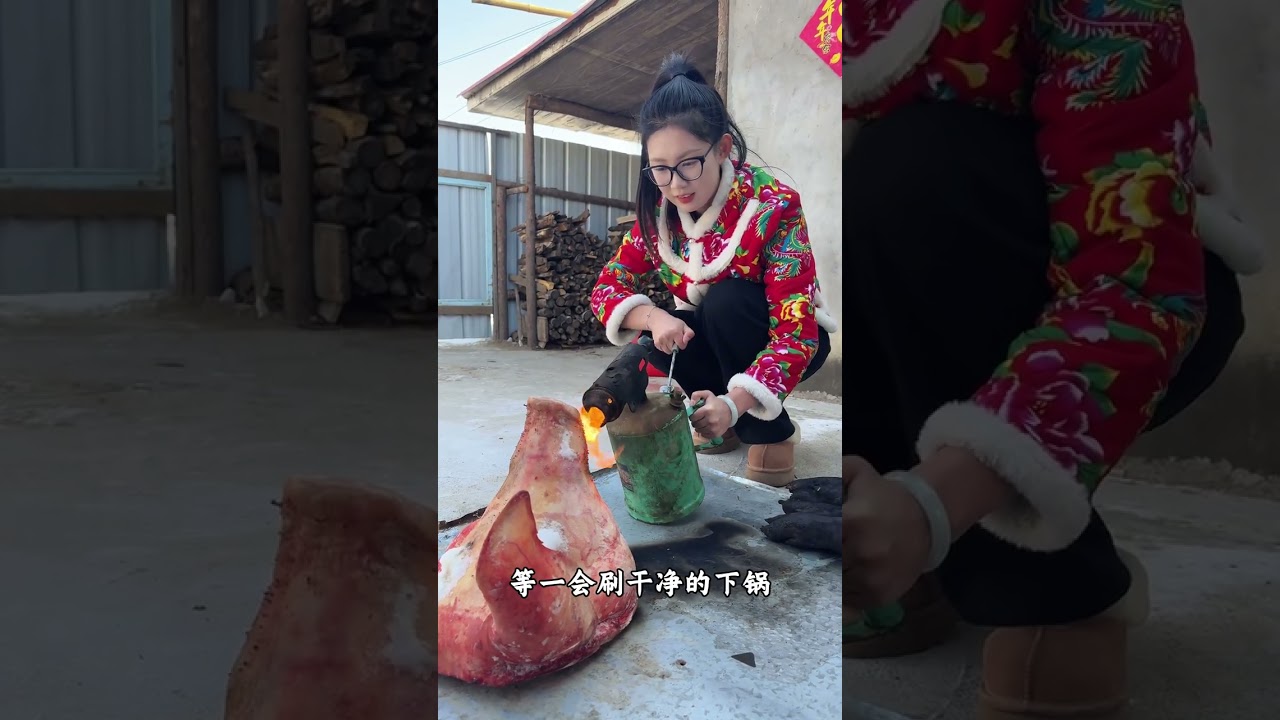 二月二烀猪头#抖音创作季 #村里过龙抬头仪式感拉满 #美好乡村春耕季 #三农 #乡村生活家