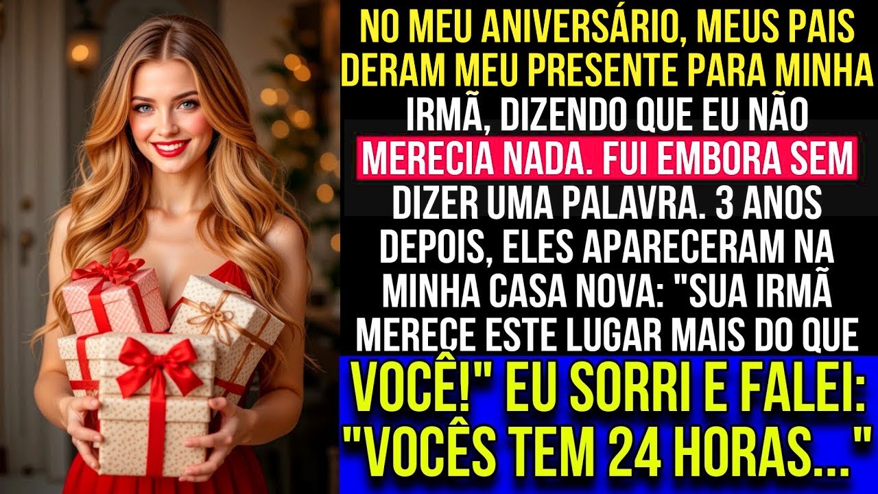 205 Meus pais deram meu presente para minha irmã  'Você não merece nada!' 3 anos depois, mostraram