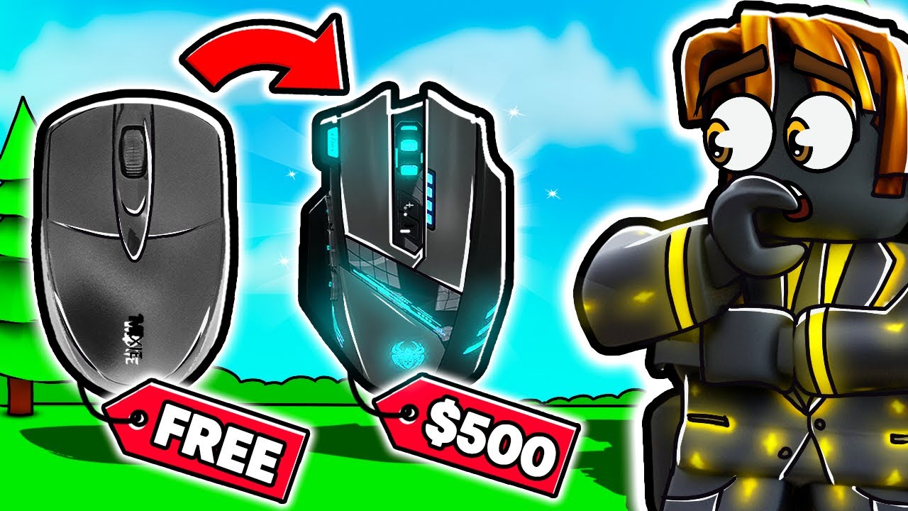 $1 Mouse V.S a $200 Mouse In Roblox BedWars!