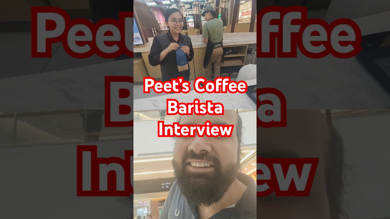 Peet&rsquo;s Coffee Dubai Barista Interview  #peetscoffee #Dubai #Barista #Interview #muhammadbilalqadir
