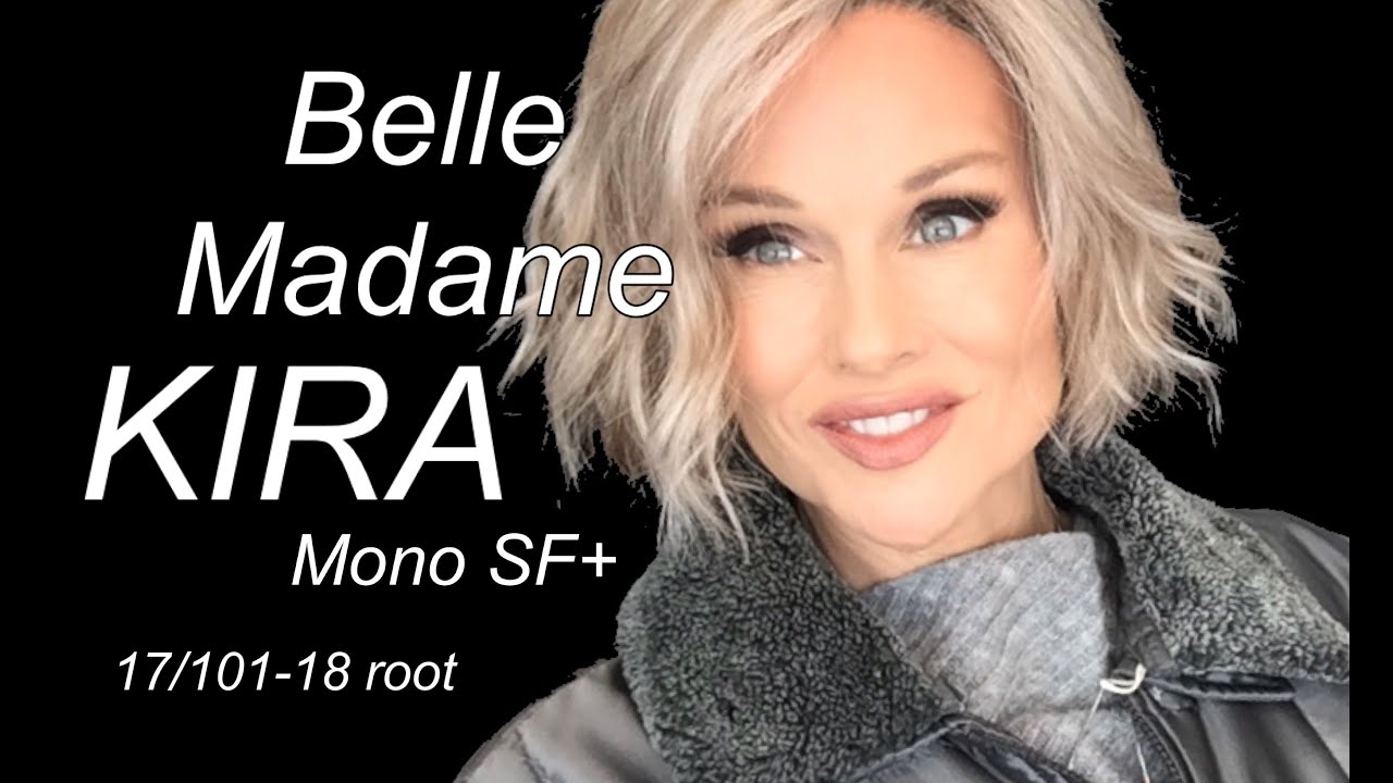 Belle Madame KIRA MONO SF+ Wig Review | Blond Grey Root [is it GREY OR BLONDE?] | LOTS of styling!