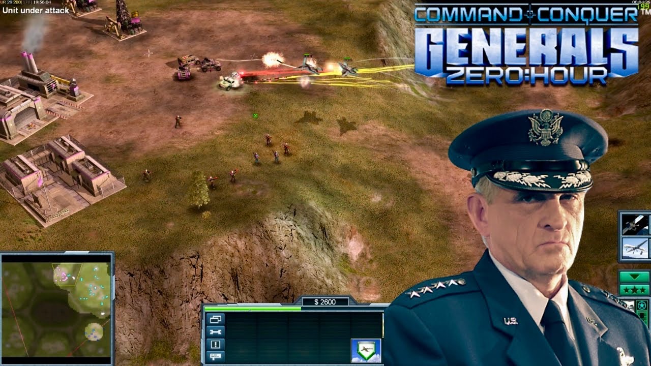 C&C Generals ZH | DEFCON FFA 6 Player Online Multiplayer | Air Force General