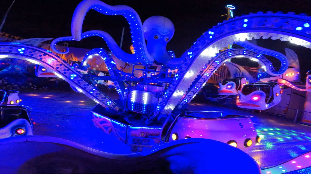 La Pieuvre (Prieur) Night Time On Ride Foire Aux Plaisirs de Bordeaux 2023