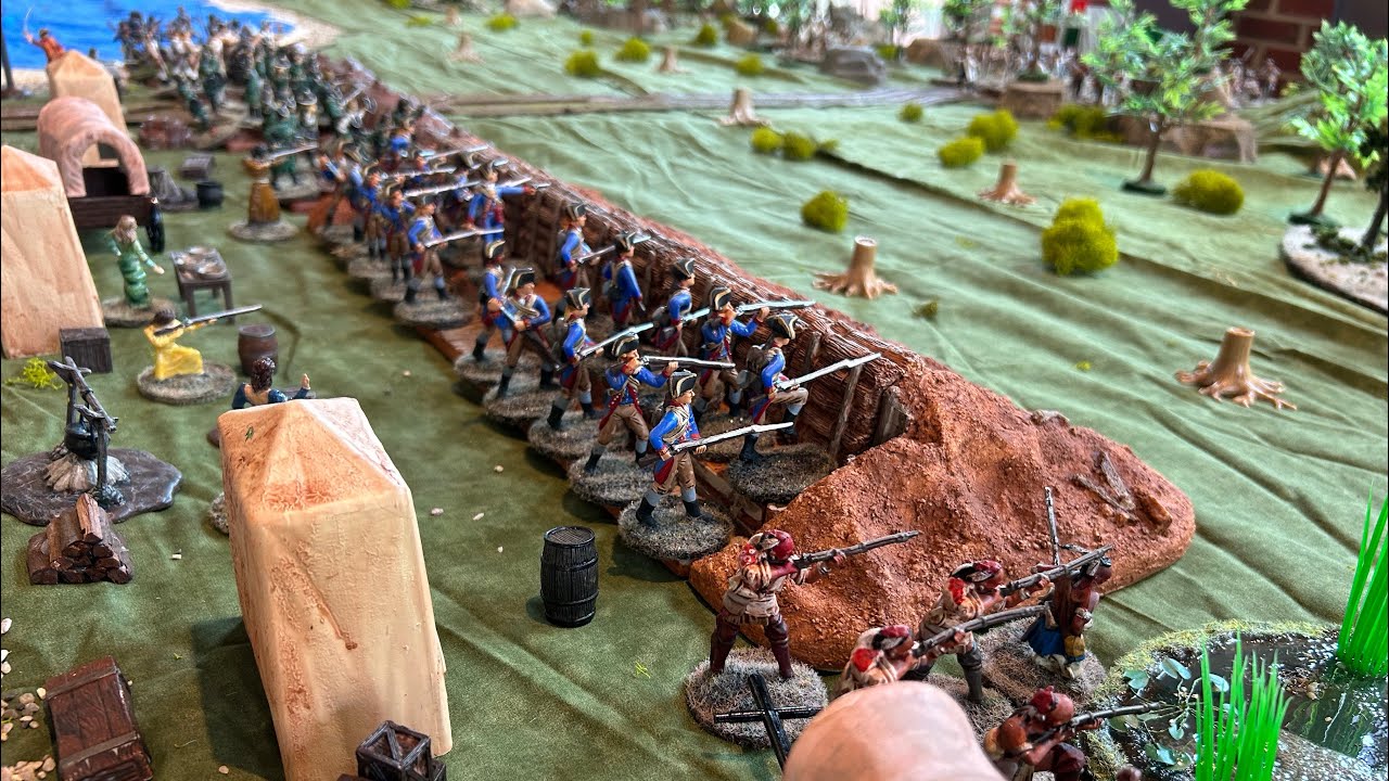 Battle of Lake George in 54mm