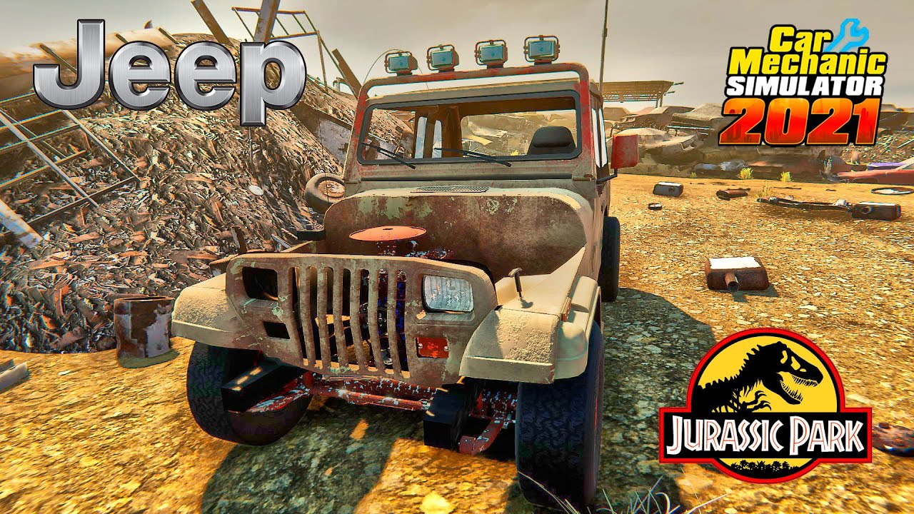 Jeep Wrangler Jurassic park restoration - Car Mechanic Simulator 2021