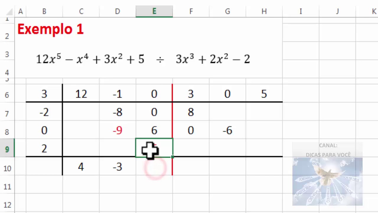 Método de Horner - Divisão de Polinômios - Cálculo Numérico
