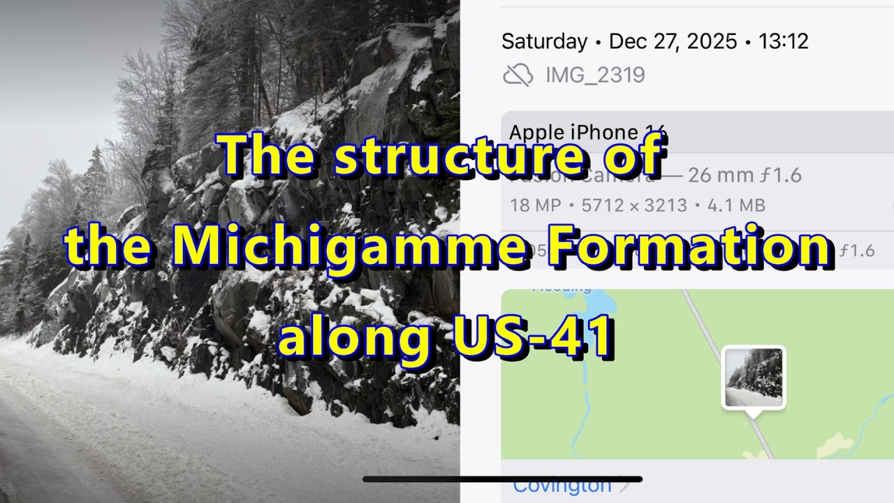 The structure of the Michigamme Formation along US 41