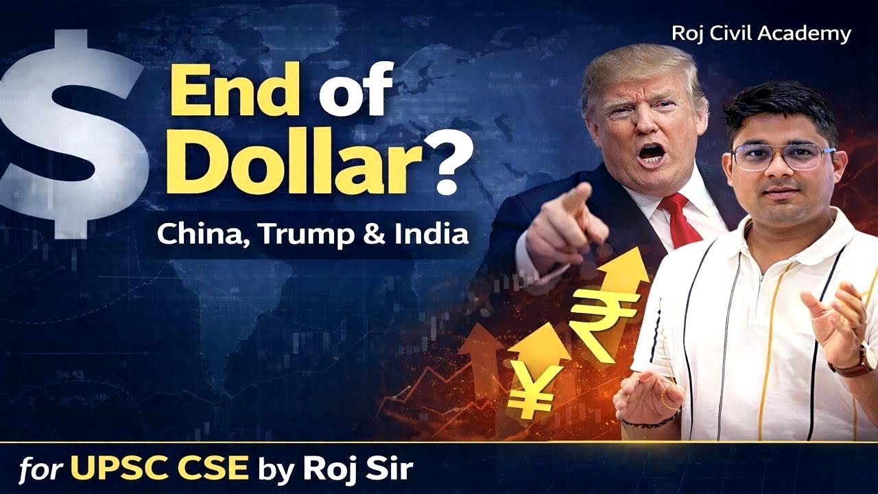 End of Dollar? China’s De‑Dollarisation, Trump’s Role & India’s Big Test | Roj Sir