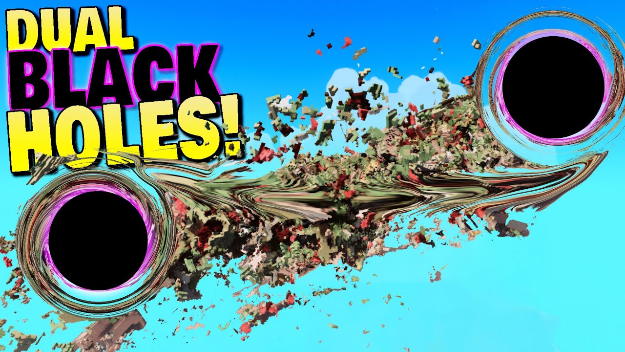 The Double Black Hole Experiment! Making Scrap Noodles. - Teardown Gameplay