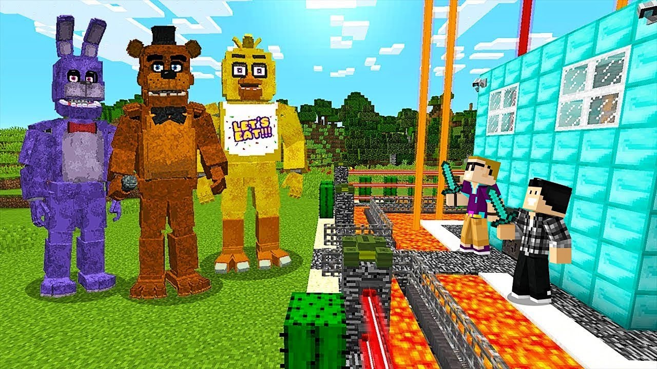 Bataille FNAF VS Maison Sécurisée - Minecraft