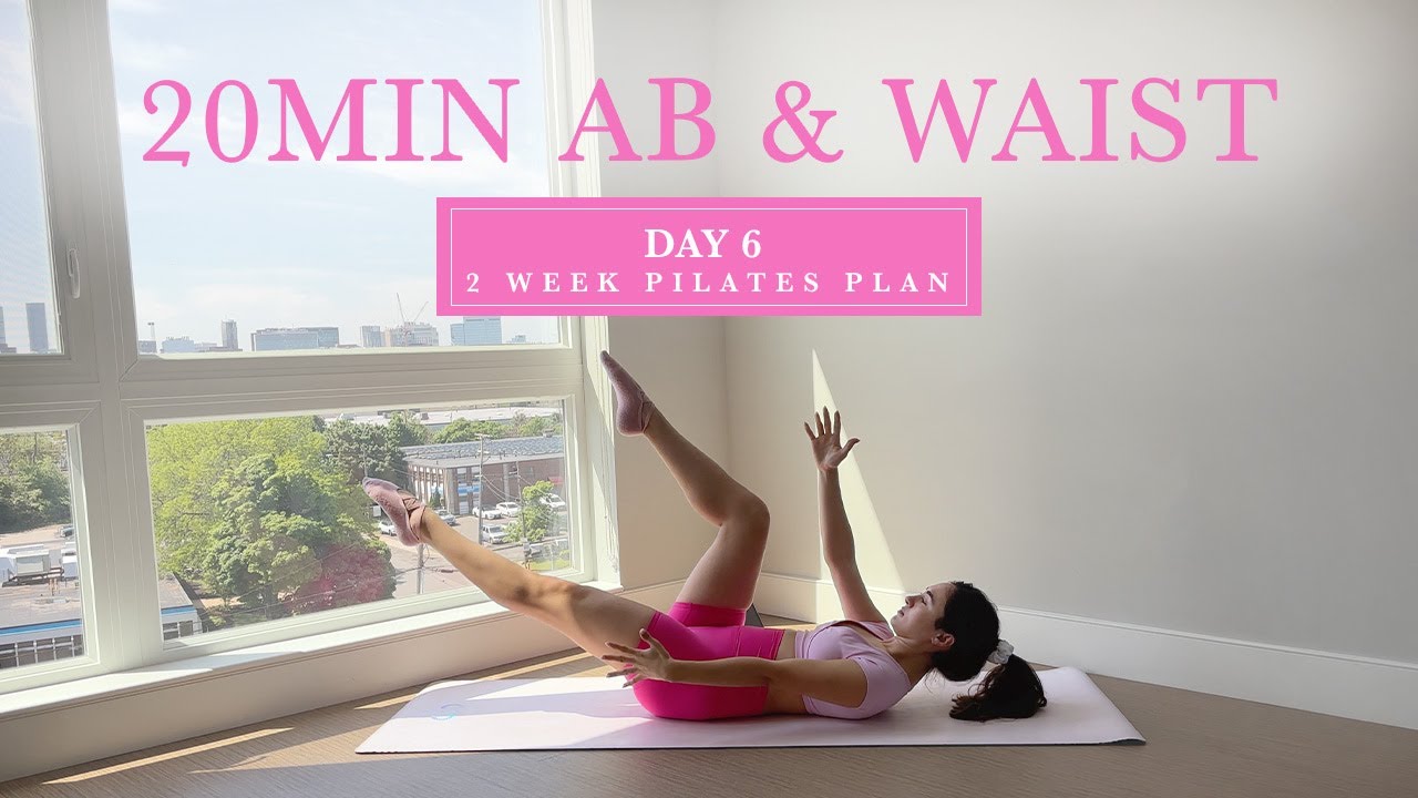 20MIN Hourglass Abs Pilates  //  DAY 6 - 2 Week Pilates Challenge // madeleineabeid