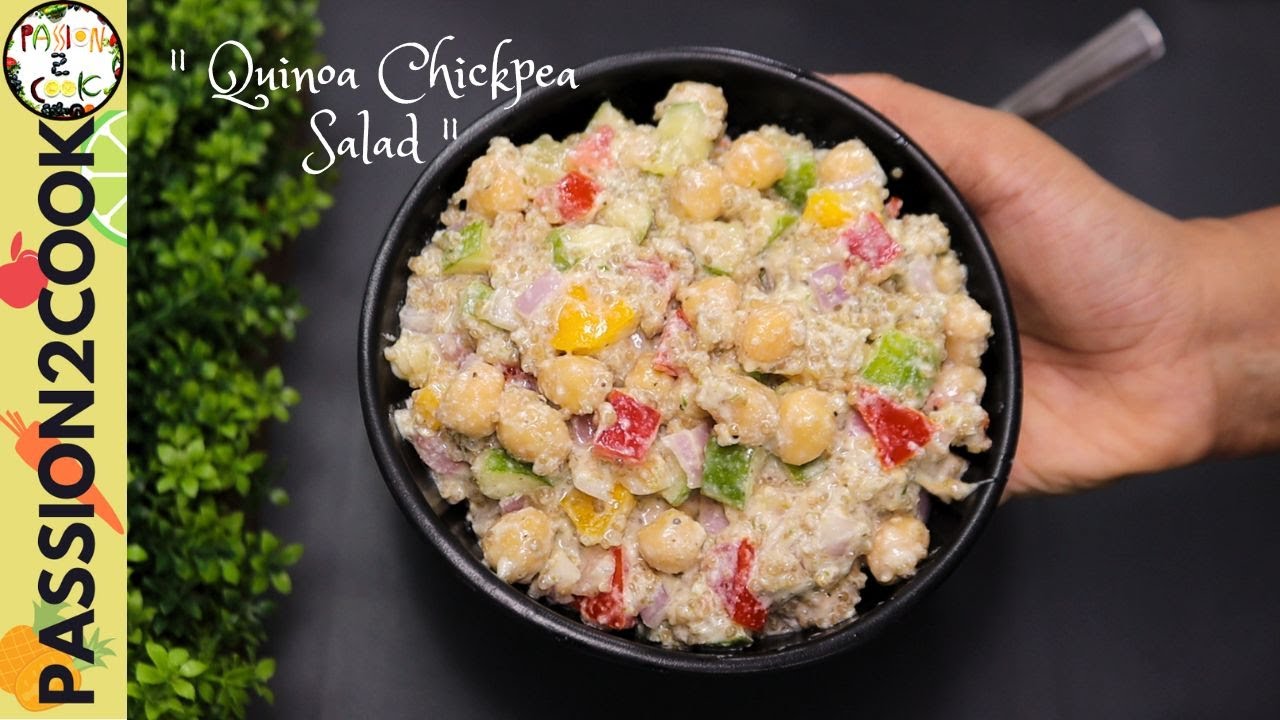 Quinoa Chickpea Salad | Healthy Salad | Salad Recipes