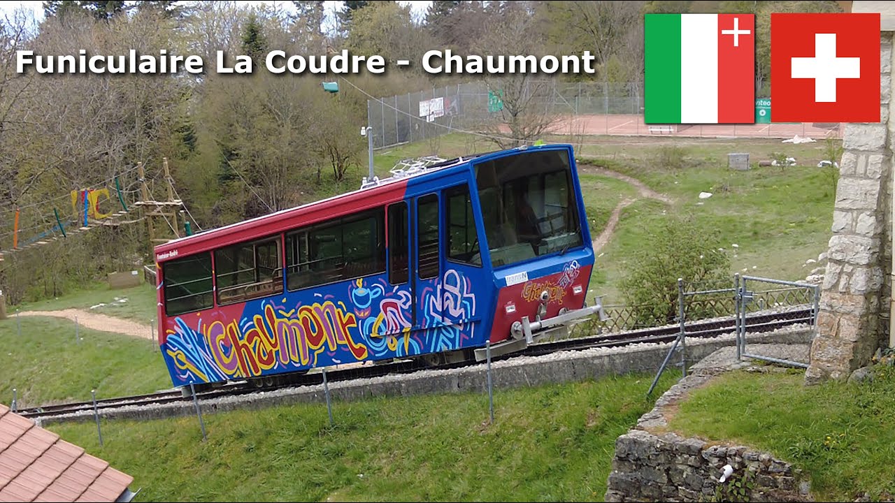 Funiculaire La Coudre – Chaumont - April 2024 (4K) #switzerland #funicular #neuchatel