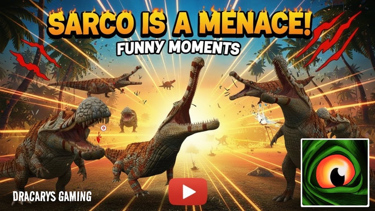 The cursed isle :( dracarys gaming )playing as a Sarco is tooo fun in the sandbox server😂