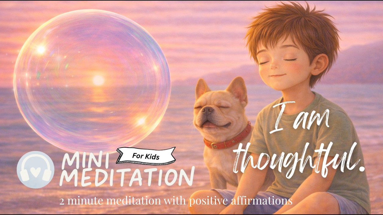 Mini Meditation for Kids | Bubble Breathing - A Calm Spring Mindfulness Break