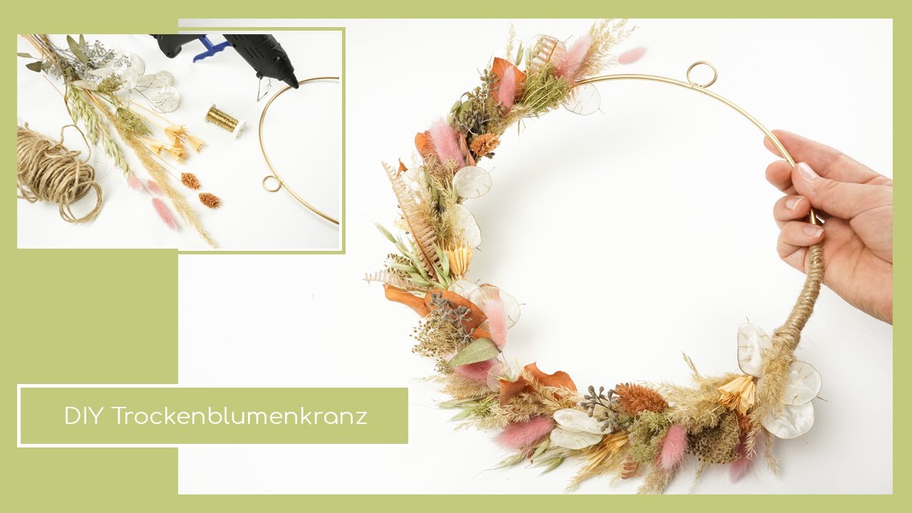 DIY Trockenblumenkranz