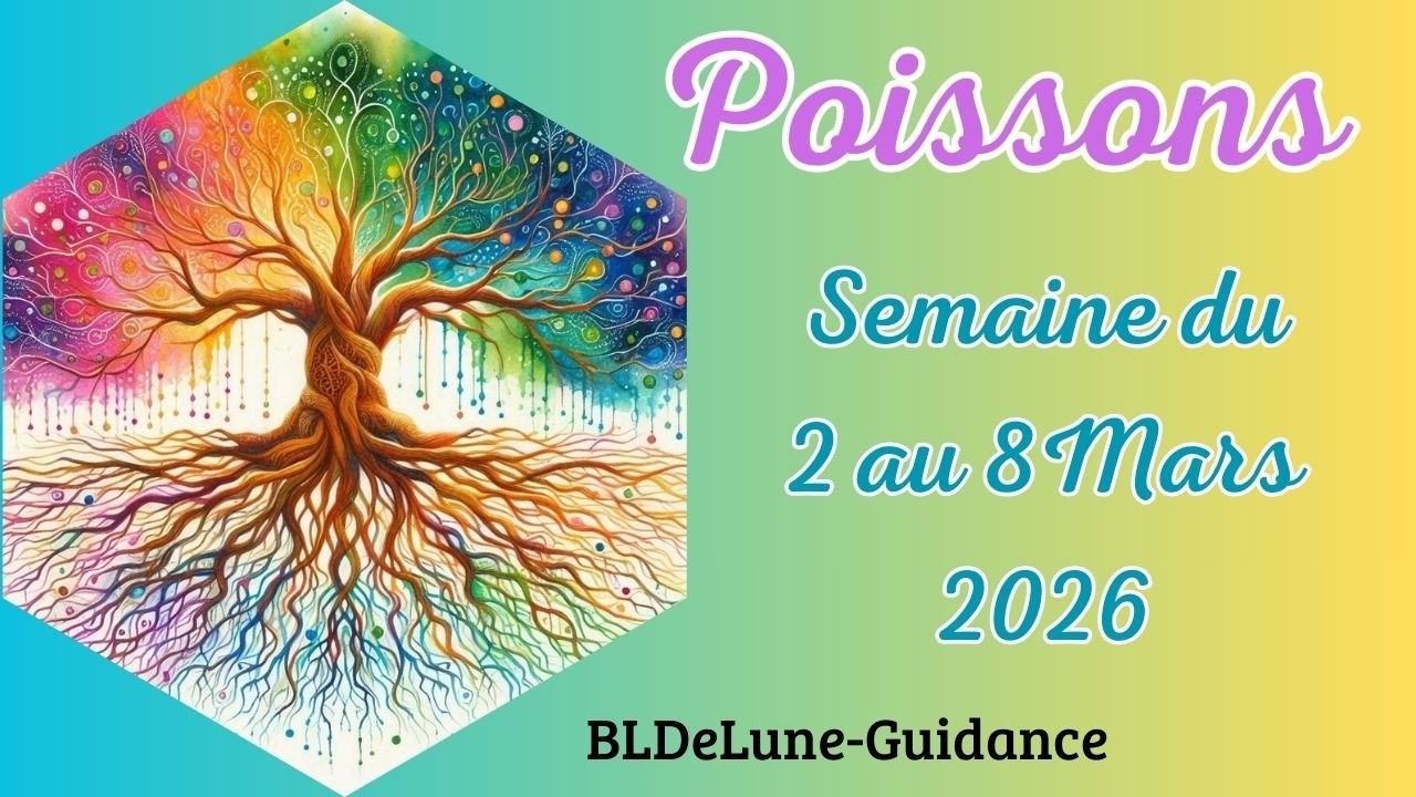 POISSONS ♓ Du 02 au 08 Mars 2026. Vous êtes fatigué, surmené, dépassé par trop de responsabilités.