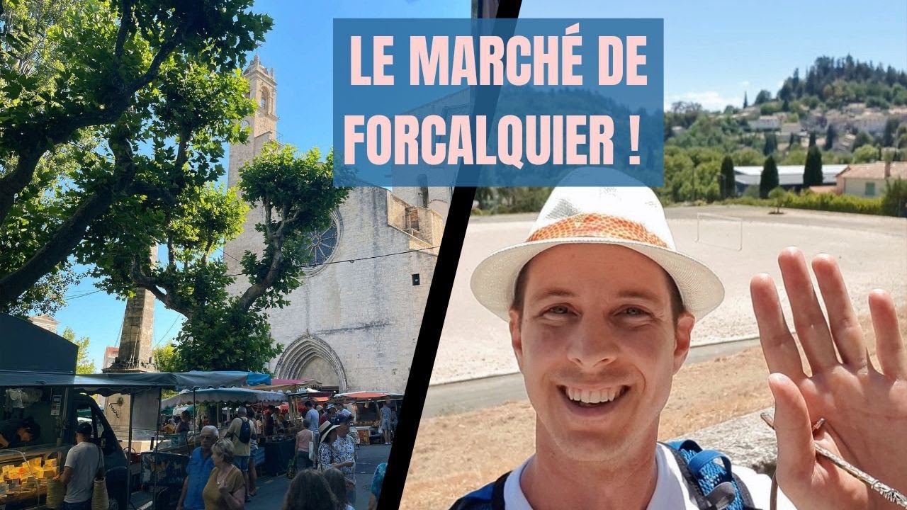 FORCALQUIER - AMBIANCE INCROYABLE SUR LE MARCHÉ PROVENÇALE | CITADELLE ET CARILLON, FRANCE