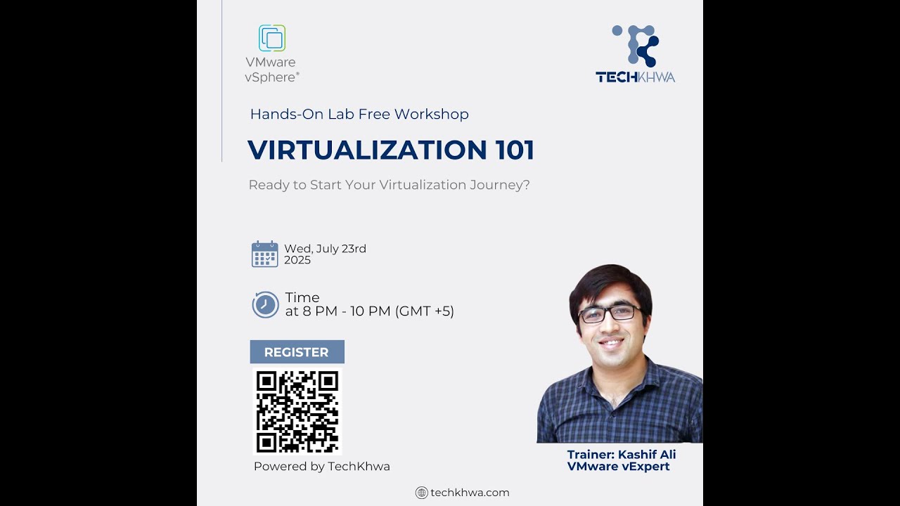 Virtualization 101 with VMware Hands-on Labs &ndash; Full Workshop by VMware vExpert Kashif Ali