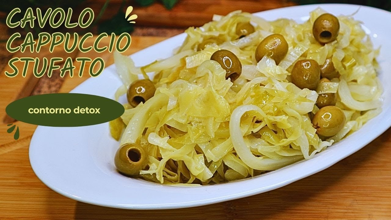 Cavolo Cappuccio stufato| Contorno Detox