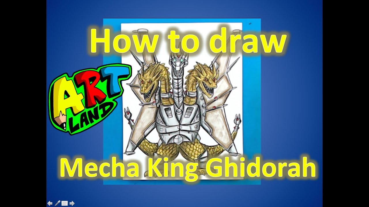 How to Draw Mecha King Ghidorah