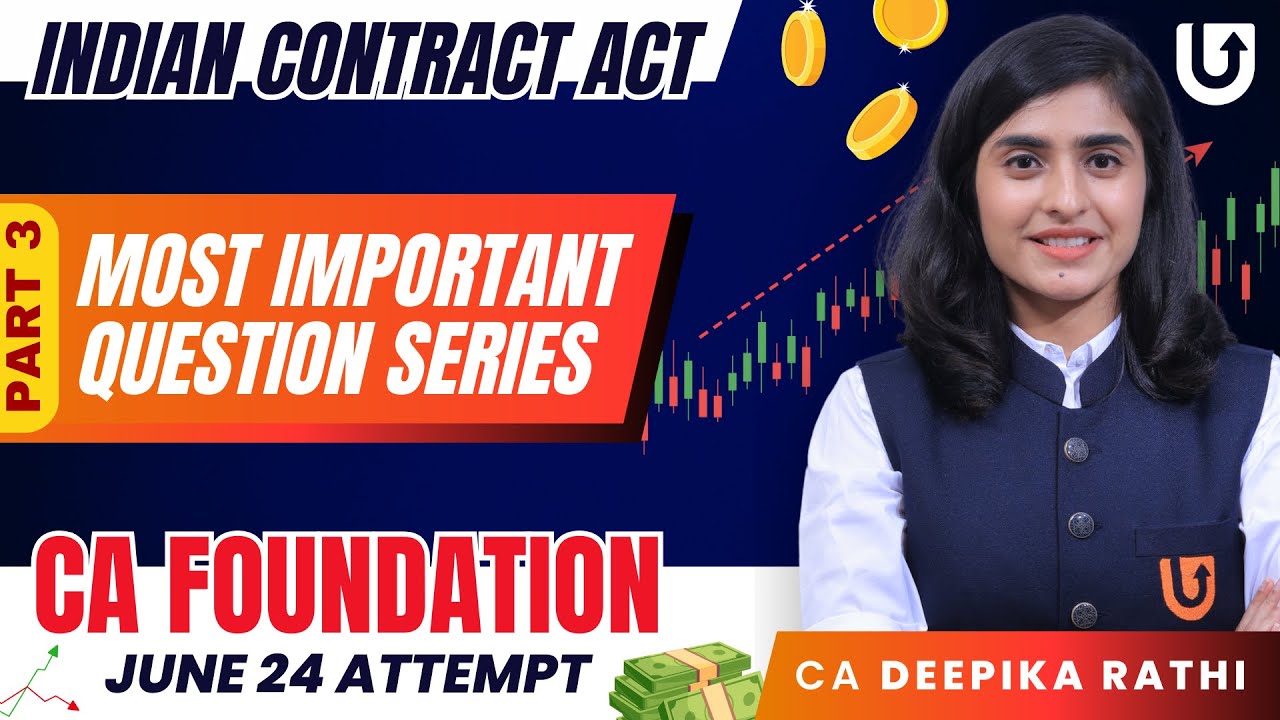 Indian Contract Act CA Foundation | CA foundation June 24 | MOST IMPORTANT QUESTION | Deepika Rathi