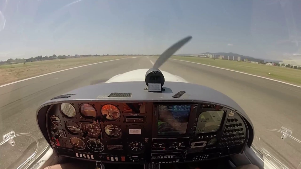 2016/6 IFR DA40 LFQB - LFGA, Low Cloud