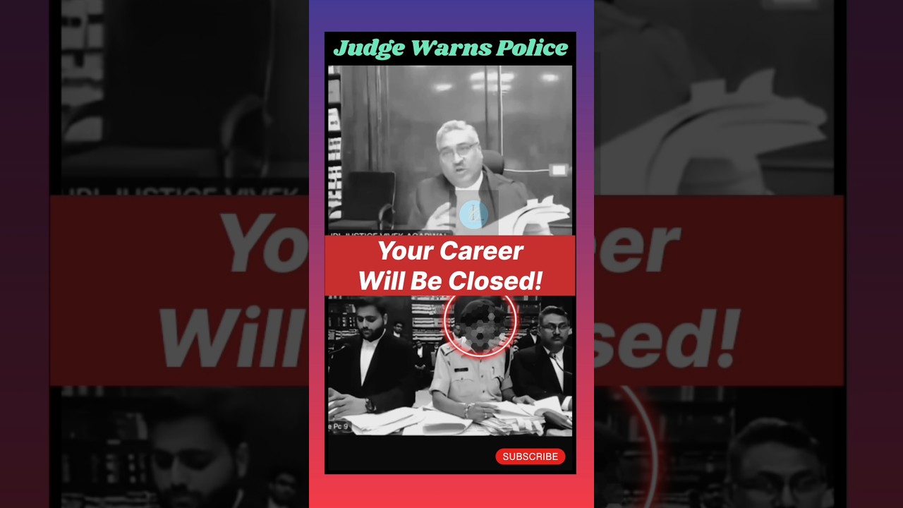 Your career will be closed | Judge Warns Police #judge#ips#argument#law#court#shorts#legalcourts
