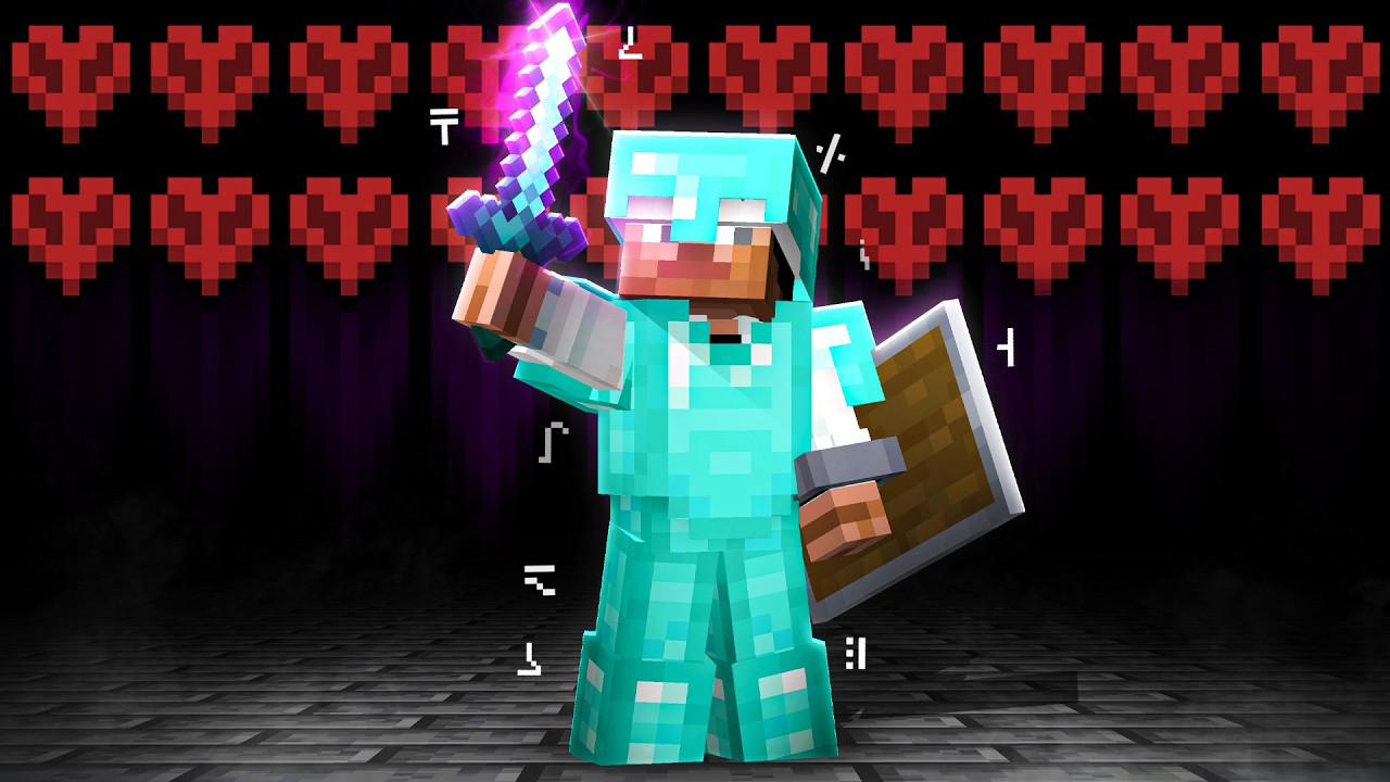 Я собрал 20 сердец на сервере Lifesteal SMP