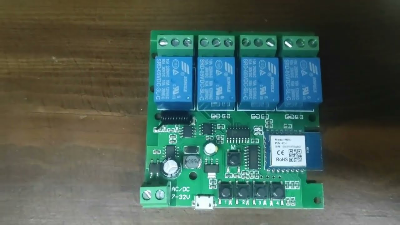 TUYA SWITCH 4CH WIFI RF 433MHZ  instalacja inteligentny dom