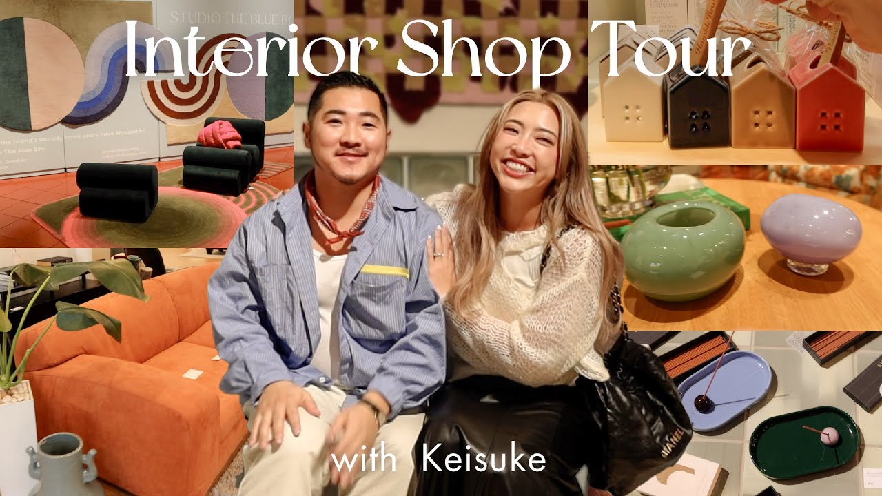 【家具屋巡り】デザイナーの友達と巡る💕可愛い家具屋４店舗🏠海外風インテリア/ヴィンテージ家具/小物