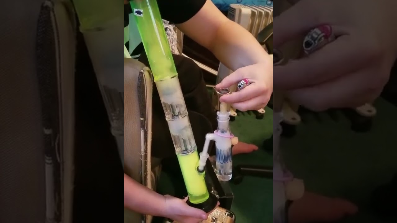 HUGE BONG RIP - PLASTIC 3 TIER HONEYCOMB PERCOLATOR BONG #unbreakable