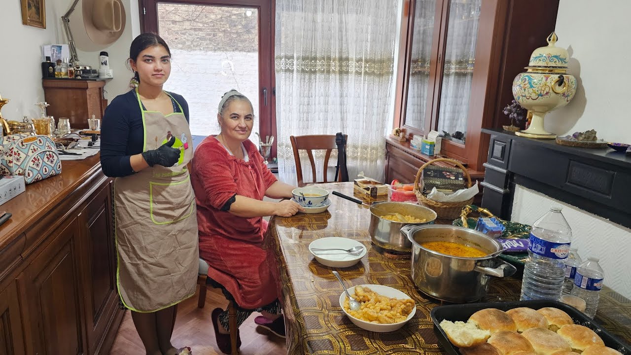 A fost Iosif cu Nora sa își cumpără haine și am pregătit mâncare. 😋