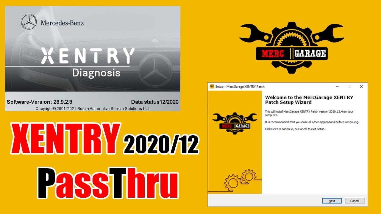 XENTRY PassThru 2020/12 + XUS Fix + DAS Special Functions
