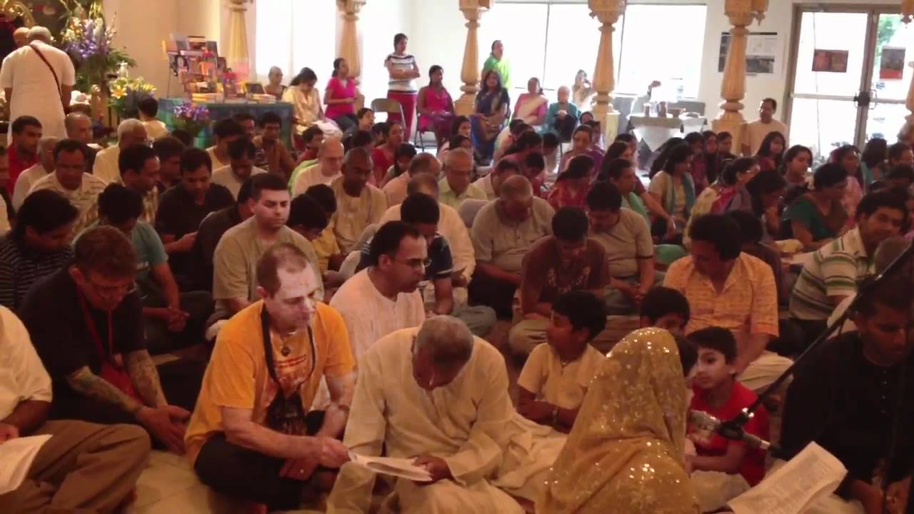 Lord Nrsimha 108 names chanting at Houston Iskcon