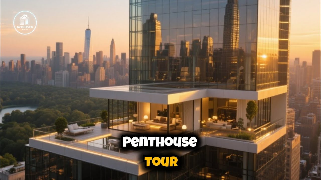 Inside a $15 Million Futuristic Penthouse Above New York City's Skyline 😱| NeoHaven Walks
