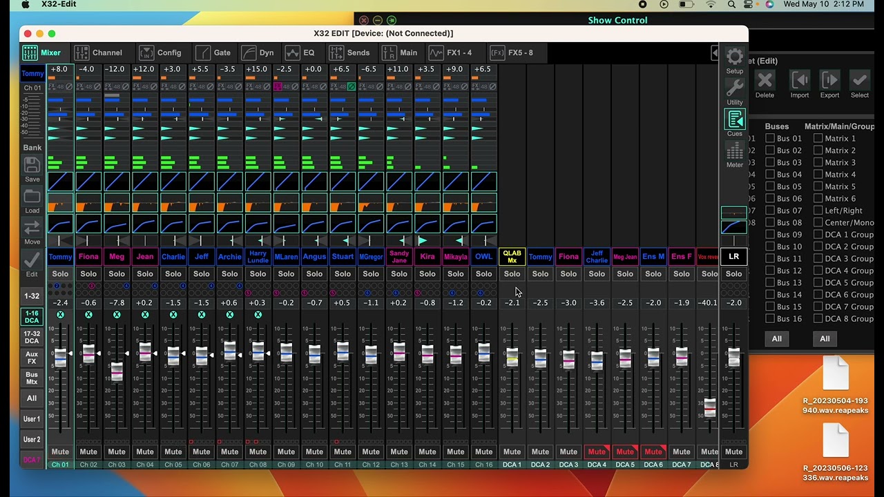 How to Create a Cue List in the Behringer X32