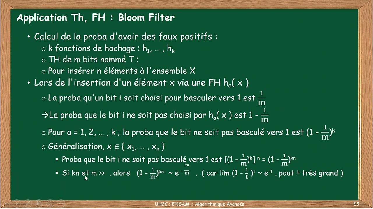 Alg_015 SD Probabilistes: Tables et Fonctions de Hashage, Bloom Filter, Count Min Sketches (03 / 03)