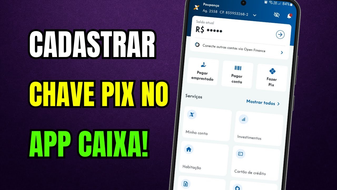 COMO CADASTRAR CHAVE PIX NO APLICATIVO DA CAIXA